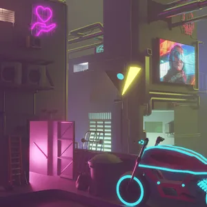 Cyberpunk Alley image 2